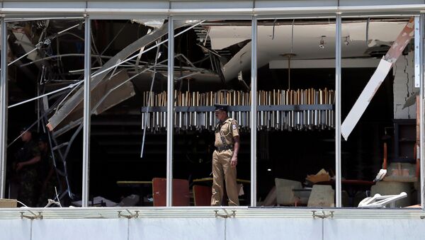 Lugar de la explosión en el hotel Shangri-La in Colombo, Sri Lanka - Sputnik Mundo