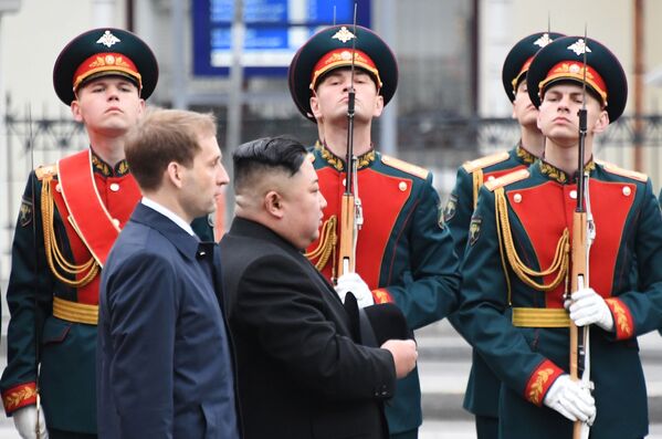 La histórica visita de Kim Jong-un a Rusia, en imágenes - Sputnik Mundo
