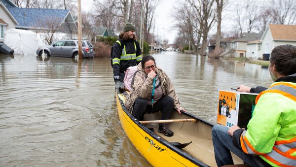 Inundaciones en Quebec, Canadá - Sputnik Mundo