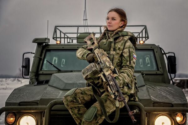 La comandante de policía Ekaterina Ermakova, Moscú - Sputnik Mundo