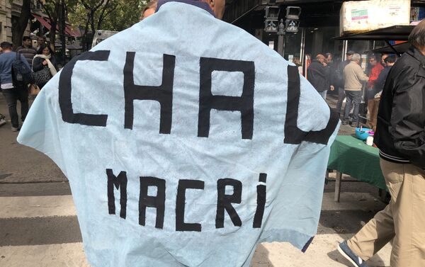 El presidente de Argentina, Mauricio Macri, es uno de los nombres más repetidos por los manifestantes en sus protestas - Sputnik Mundo