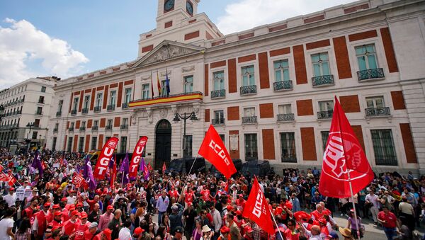Movilizaciones de 1 de mayo en España - Sputnik Mundo
