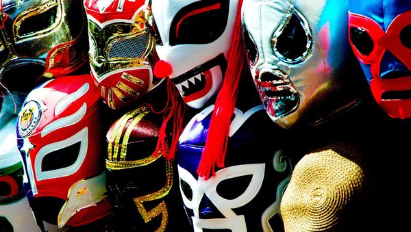 Máscaras de lucha libre mexicana (archivo) - Sputnik Mundo
