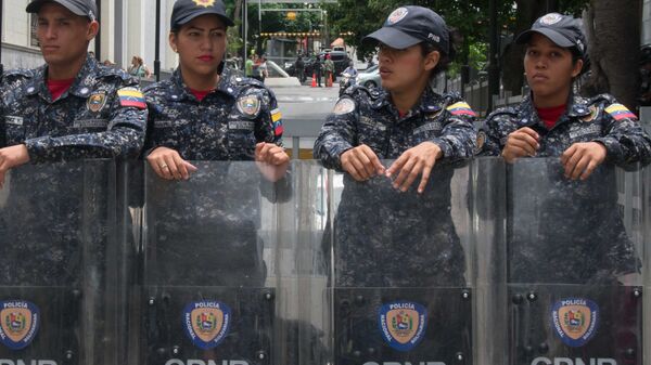 Policía Nacional Bolivariana en Caracas, Venezuela - Sputnik Mundo