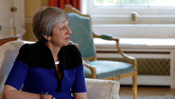Theresa May, jefa del Gobierno británico - Sputnik Mundo