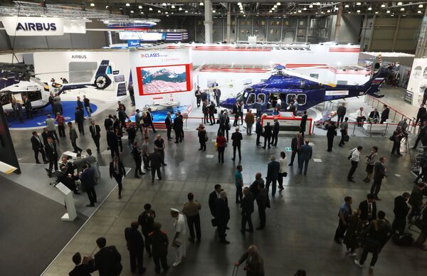 Empresas de todo el mundo lucen sus helicópteros en HeliRussia 2019 - Sputnik Mundo