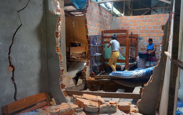 Así ha quedado Perú tras el terremoto de magnitud 8 - Sputnik Mundo