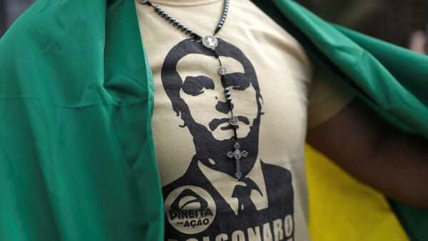 El retrato del presidente de Brasil, Jair Bolsonaro - Sputnik Mundo