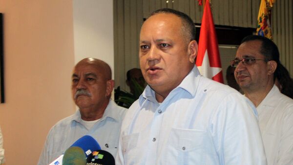 Diosdado Cabello, presidente de la Asamblea Nacional Constituyente de Venezuela, en conferencia de prensa en La Habana - Sputnik Mundo