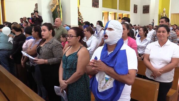 Nicaragua celebra la liberación de presos políticos en la Catedral de Managua  - Sputnik Mundo