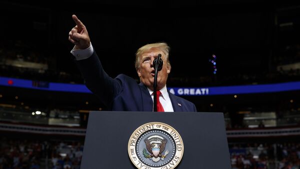 Donald Trump, presidente de EEUU, lanza su campaña para la reelección en 2020 en Orlando (Florida), el 18 de junio de 2019 - Sputnik Mundo