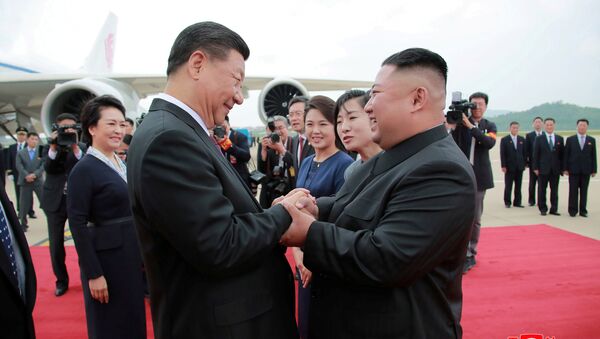 Un líder chino visita Corea del Norte por primera vez en 14 años

 - Sputnik Mundo