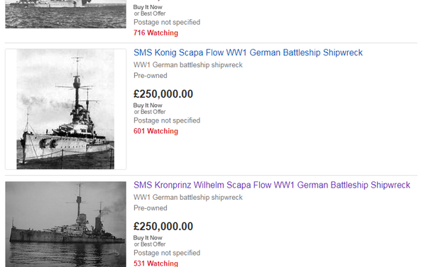 La oferta de cuatro buques de la Primera Guerra Mundial en eBay - Sputnik Mundo