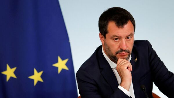 El ministro del Interior de Italia, Matteo Salvini - Sputnik Mundo
