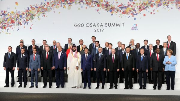 Los jefes de Estado durante la participación del G20 en Osaka, Japón - Sputnik Mundo