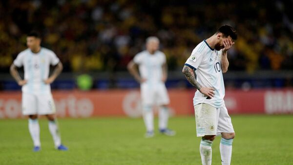 Leo Messi, futbolista argentino, tras la derrota contra Brasil - Sputnik Mundo