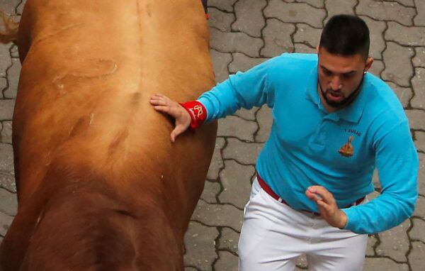 San Fermín en Pamplona: toros y mucha fiesta
 - Sputnik Mundo