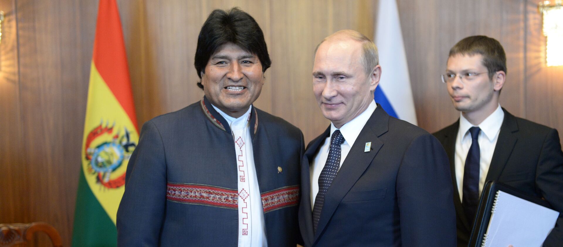 El presidente boliviano, Evo Morales y el presidente ruso, Vladímir Putin (archivo) - Sputnik Mundo, 1920, 10.07.2019