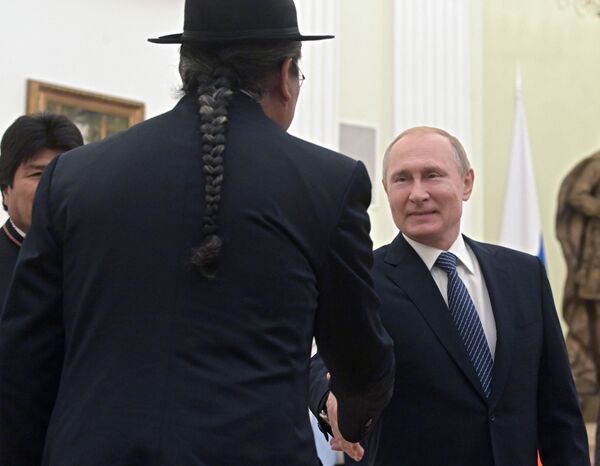Así fue la visita de Evo Morales a Rusia y su encuentro con Putin - Sputnik Mundo