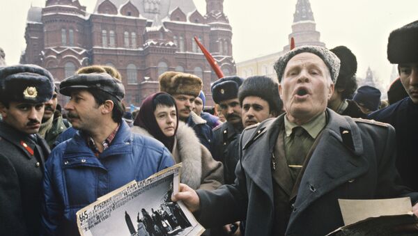 Manifestación a favor de la unidad de la Unión Soviética - Sputnik Mundo