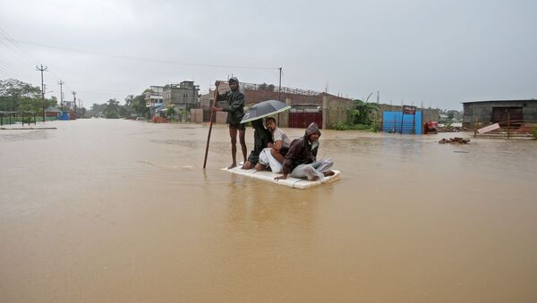 Inundaciones en la India - Sputnik Mundo