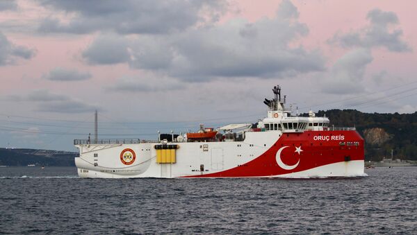 Un buque turco en el mar Mediterráneo - Sputnik Mundo