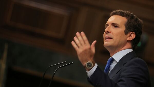 Pablo Casado, líder del Partido Popular y jefe de la oposición española - Sputnik Mundo