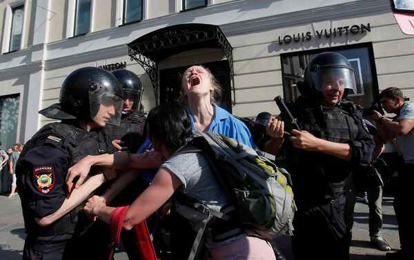 Protestas en Moscú del 27 de julio de 2019 - Sputnik Mundo