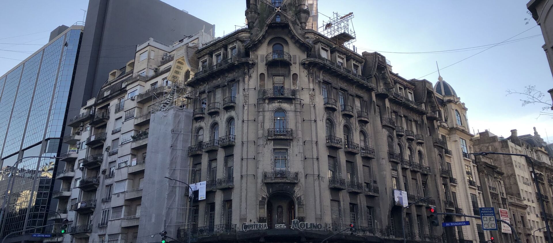 Edificio de la Confitería del Molino en Buenos Aries, en pleno proceso de restauración - Sputnik Mundo, 1920, 29.07.2019