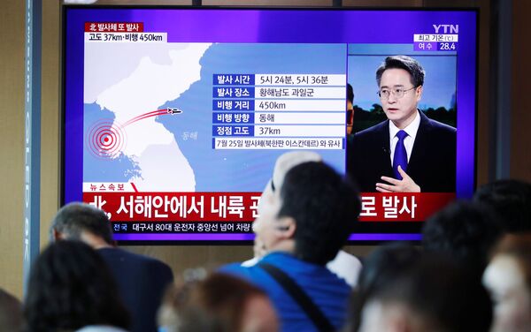 Lanzamientos de prueba en Corea del Norte - Sputnik Mundo