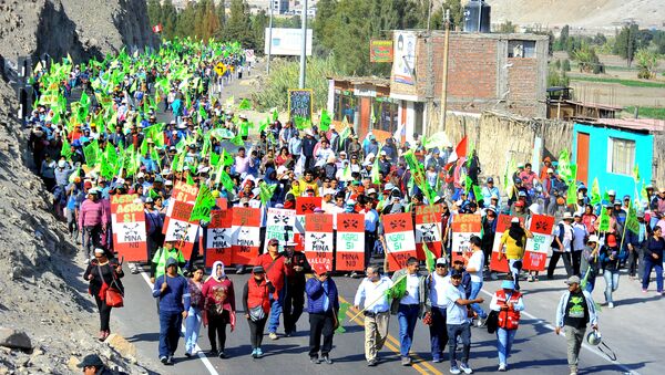 Protestas contra Tía María en Perú - Sputnik Mundo