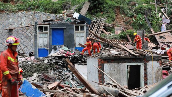 Consecuencias del tifón Lekima en China - Sputnik Mundo