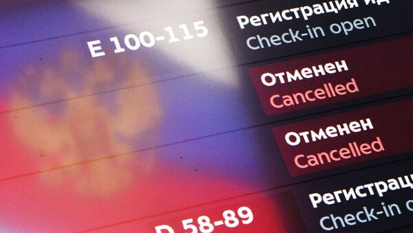 Vuelos suspendidos en el aeropuerto Sheremetievo - Sputnik Mundo