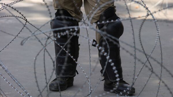 Policía indio en Cachemira - Sputnik Mundo