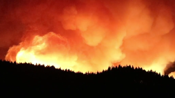 El virulento incendio forestal de Gran Canaria - Sputnik Mundo