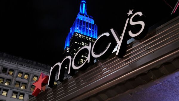 El logo de la tienda Macy's en Nueva York, EEUU - Sputnik Mundo