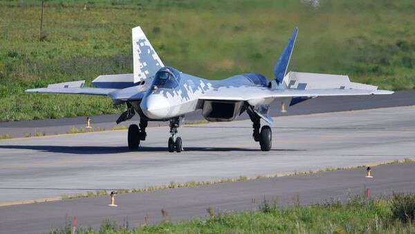 Caza ruso Su-57 - Sputnik Mundo