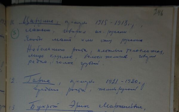 La lista con los nombres de los miembros de los represores pronazis que masacraron a la población en las localidades de Zhestianaya Gorka y Chernoe durante la Gran Guerra Patria - Sputnik Mundo