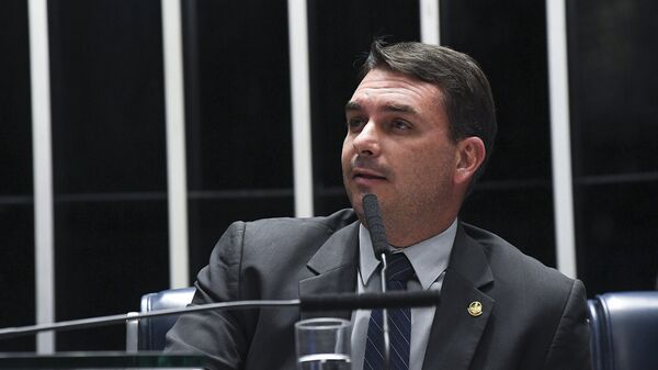 Flávio Bolsonaro, hijo del presidente brasileño Jair Bolsonaro (archivo) - Sputnik Mundo