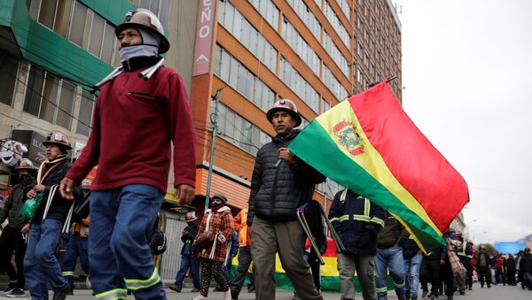 Protestas de los mineros en Bolivia - Sputnik Mundo