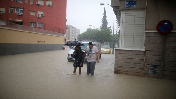 Consecuencias de las lluvias torrenciales en España - Sputnik Mundo