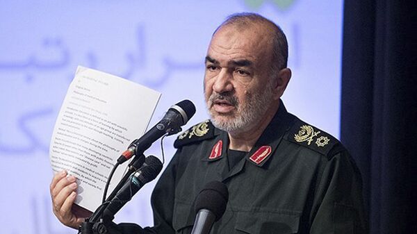 El general Hosein Salami, comandante de la Guardia Revolucionaria iraní (archivo) - Sputnik Mundo