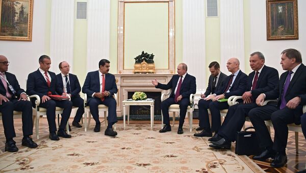 El presidente de Venezuela, Nicolás Maduro, y el presidente de Rusia, Vladímir Putin - Sputnik Mundo