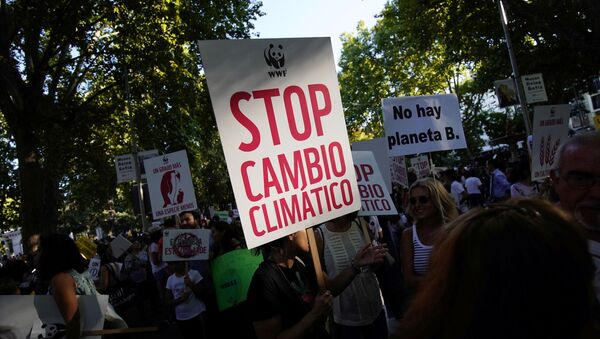 La huelga climática en Madrid - Sputnik Mundo