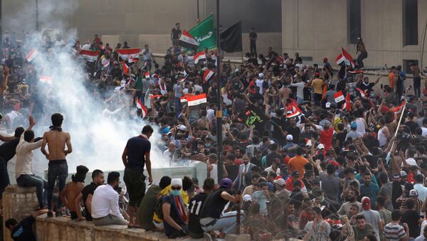 Las protestas en Bagdad - Sputnik Mundo