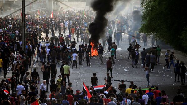Protestas en Bagdad - Sputnik Mundo