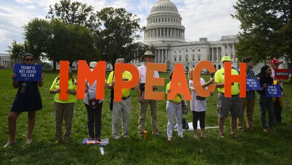 La campaña a favor del 'impeachment' de Donald Trump en Washington, EEUU  - Sputnik Mundo