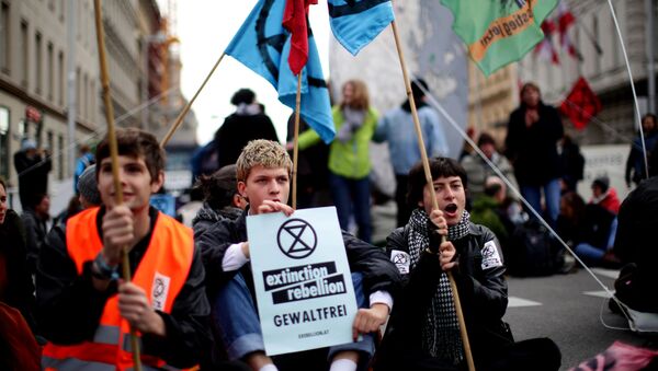 Protestas contra el cambio climático en Austria - Sputnik Mundo