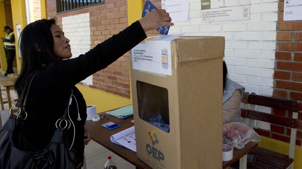 Elecciones en Bolivia (archivo) - Sputnik Mundo
