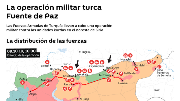 La operación turca Fuente de Paz en Siria - Sputnik Mundo